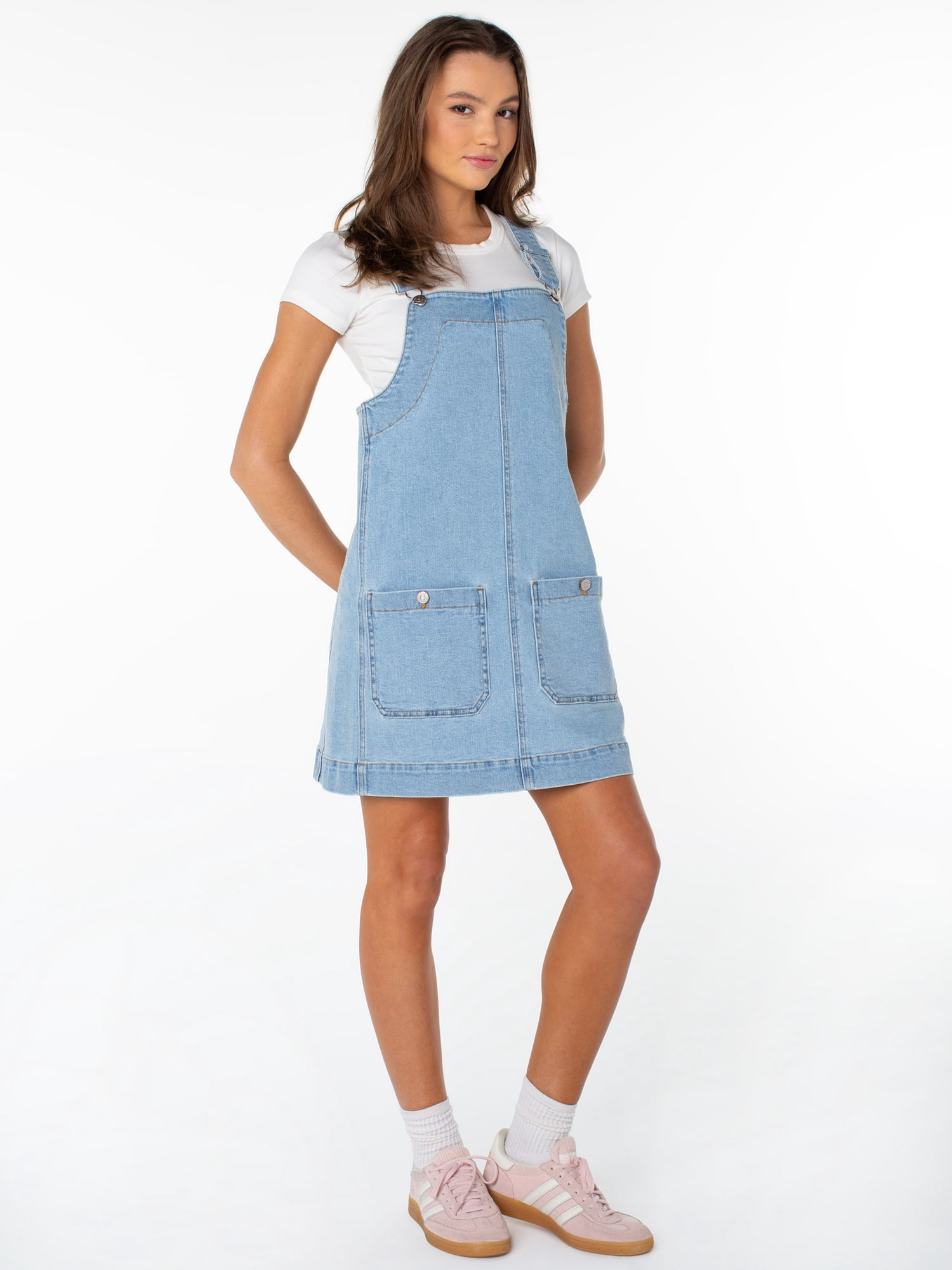 Celebrity Pink Women's and Women's Plus Pinafore Dress, Sizes XS