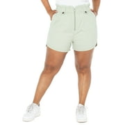 Celebrity Pink Juniors and Juniors Plus Paperbag Waist Shorts, Sizes XS-4X