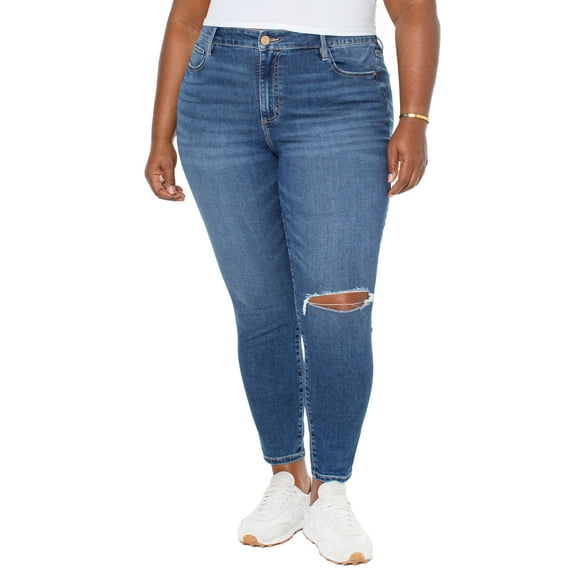 Celebrity Pink Juniors' Plus Size High Rise Curvy Skinny Jean