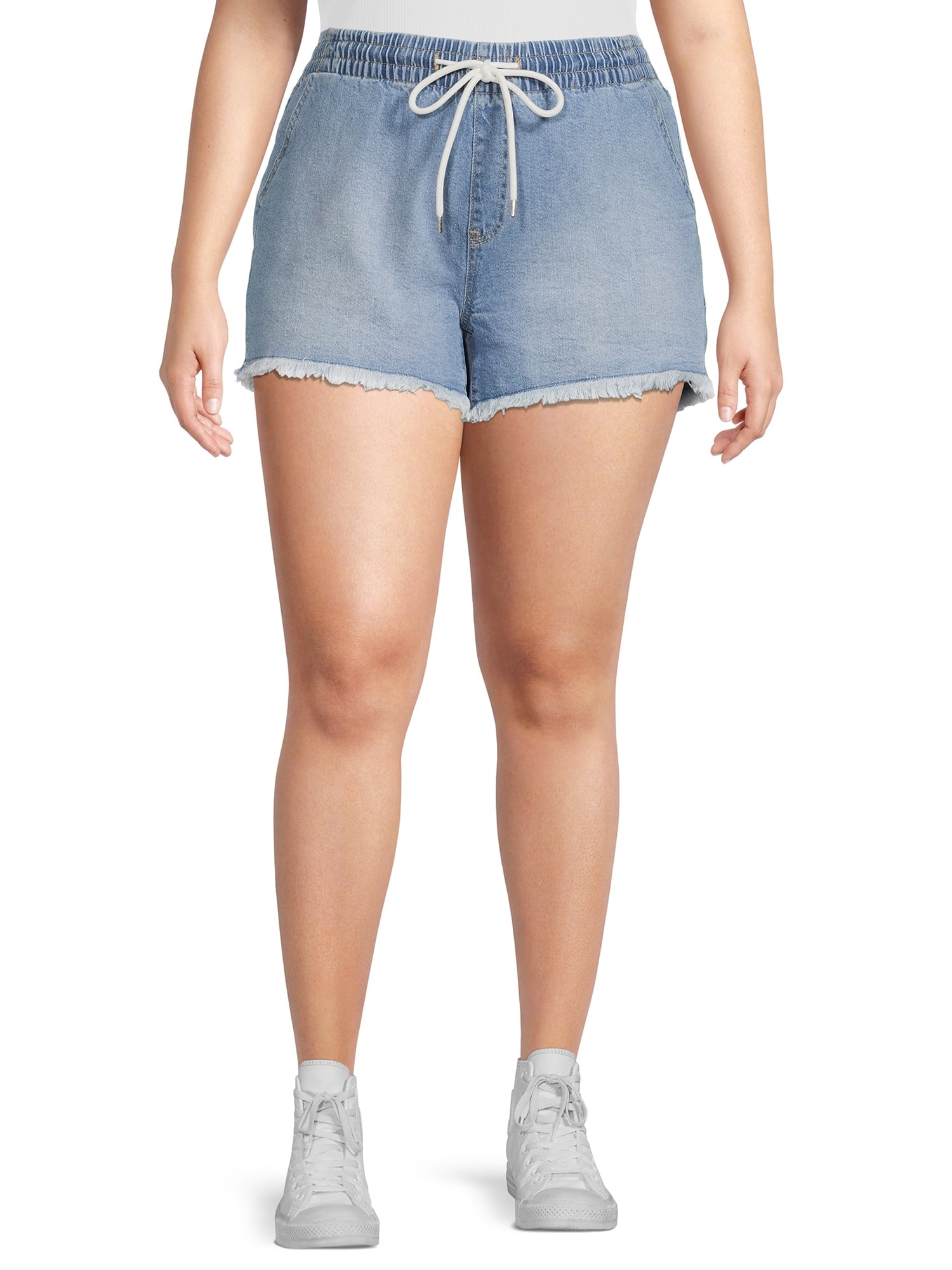Celebrity Pink Juniors Plus Size Pull on Tie Waist Short Walmart