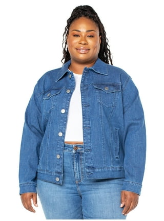 Xiaojmake Women's Denim Patchwork Sweatshirt Plus Size Casual Drawstring Zip  Up Hoodies Long Sleeve Full Zipper Denim Jacket at  Women's Coats Shop