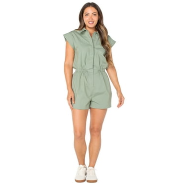 Celebrity Pink Juniors Short Sleeve Bungee Waist Romper