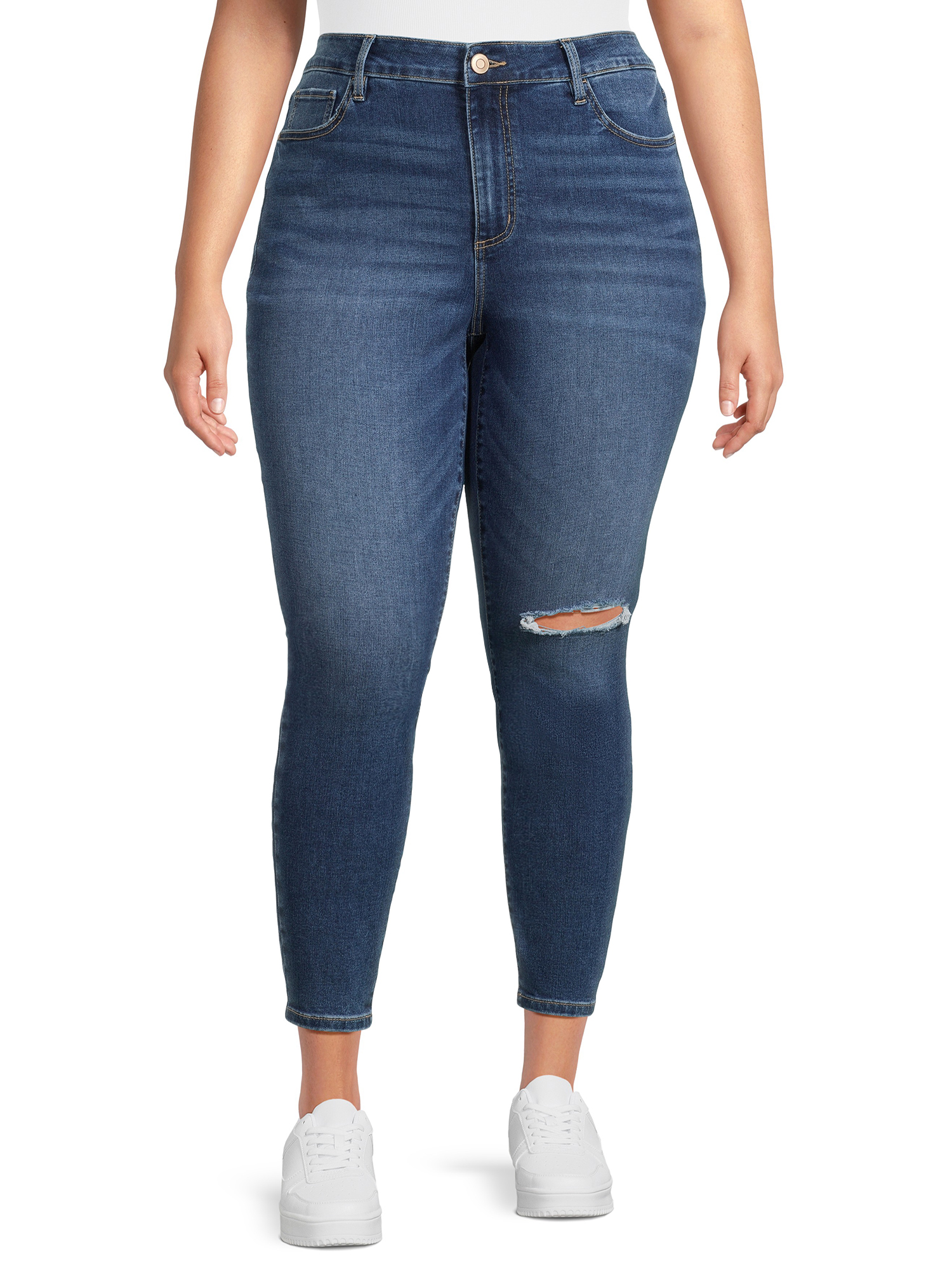 Juniors' Contemporary Cuffed Skinny Jeans