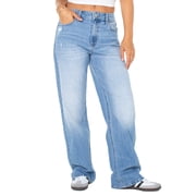 Celebrity Pink Womens and Womens Plus Slouchy Wide Leg Jean, Available in 30, 32, and 34 inseams, Sizes 1-24W