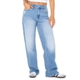 thumbnail image 1 of Celebrity Pink Women's and Women's Plus Slouchy Wide Leg Jean, Available in 30", 32", and 34" inseams, Sizes 1-24W, 1 of 6