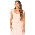 thumbnail image 1 of Celebrity Pink Juniors Woven Flutter Sleeve Top, 1 of 5