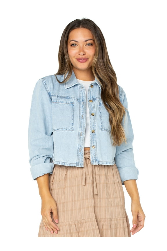 Juniors and Juniors Plus Hi Low Long Sleeve Shirt Sizes XXS-3X