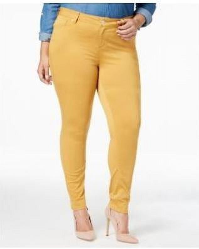 Celebrity Pink Plus Size Yellow Skinny Jeans SZ 14 New with box tags Walmart