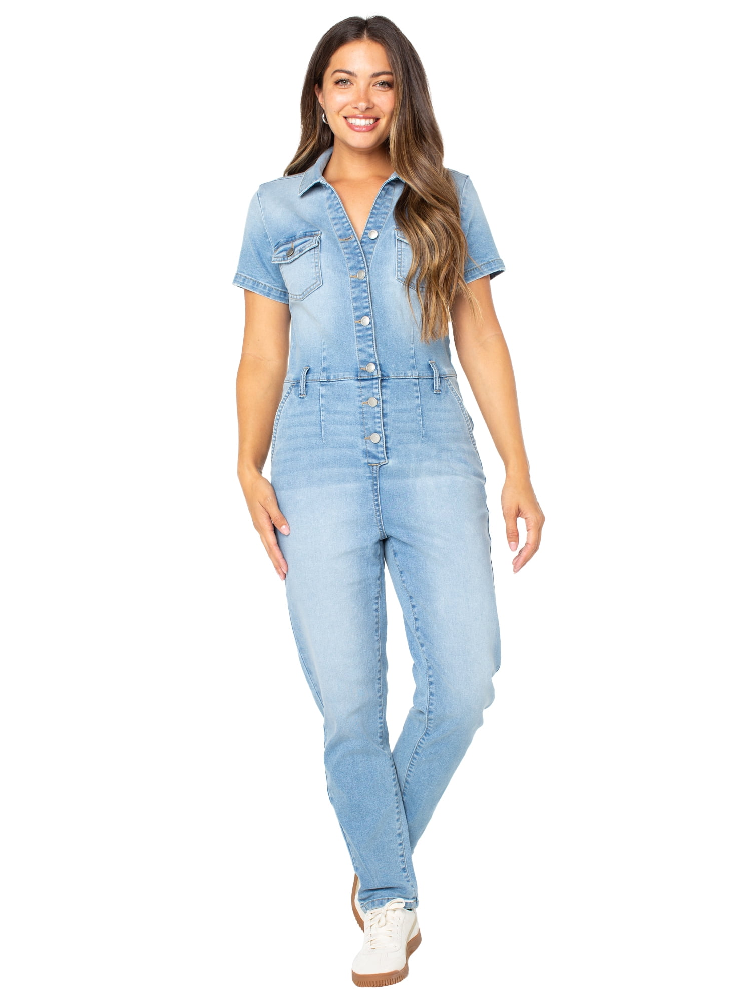 Walmart savings: Celebrity Pink Slim Fit Short Sleeve Boilersuit, Juniors