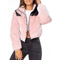 thumbnail image 1 of Celebrity Pink Velvet Crop Puffer Jacket, Women's, 1 of 5