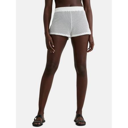 Celebrity Pink Women’s Crochet Coverup Shorts, Sizes XS-XXL
