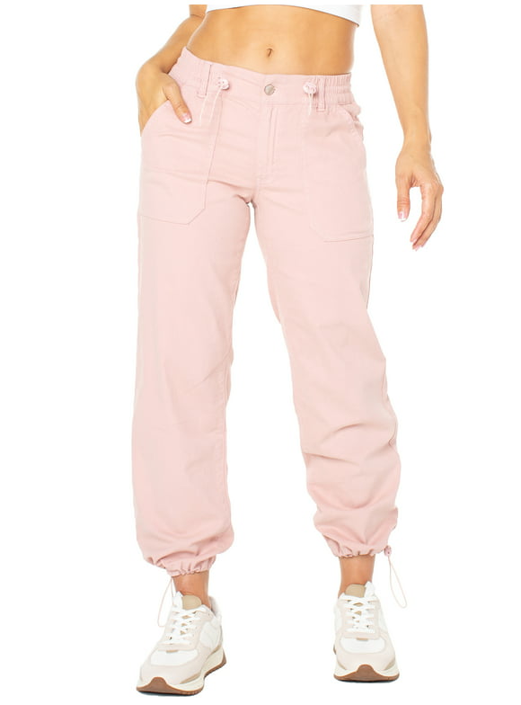 Celebrity Pink Women's Juniors Cargo Jogger Pants, Sizes XS-XXXL