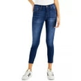 thumbnail image 1 of Celebrity Pink Women's Juniors Curvy Mid Rise Ankle Skinny, 27" Inseam, Sizes 1-15, 1 of 4