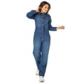 thumbnail image 1 of Celebrity Pink Women's Juniors Long Sleeve Boilersuit, Sizes XS-XXXL, 1 of 4