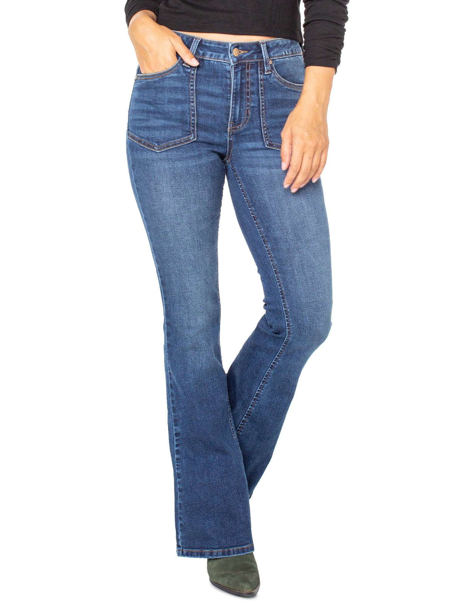 Celebrity Pink Women's Mid Rise Flare Jeans, Sizes 1-21