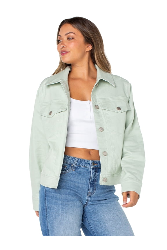 Women's Oversized Boyfriend Denim Jacket, Sizes XS-XXXL