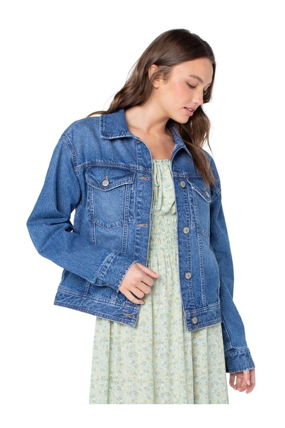 Women's Oversized Denim Jacket, Sizes XS-XXXL