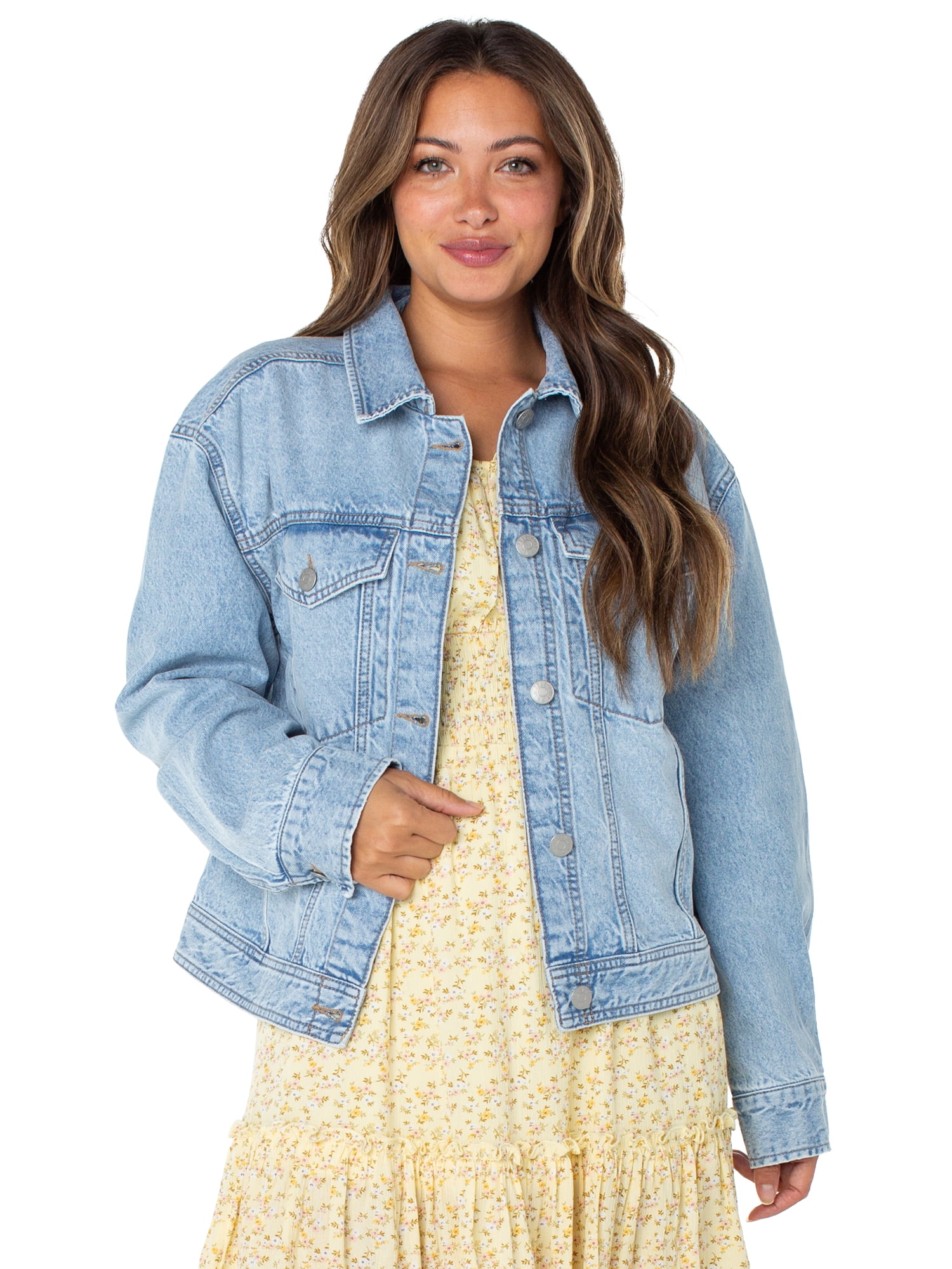 Women's Oversized Denim Jacket, Sizes XS-XXXL