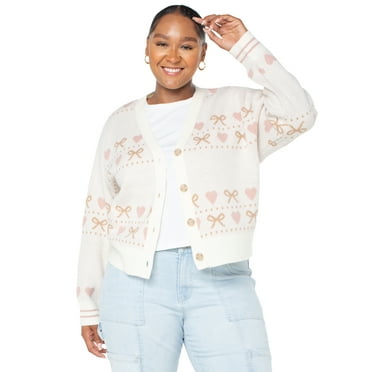 Celebrity Pink Cardigan Sweater, Women's and Women's Plus