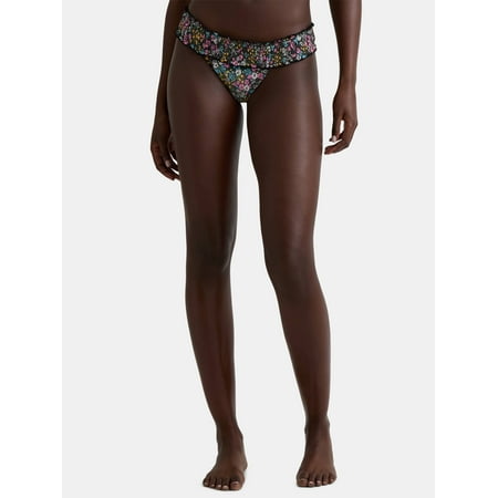 Celebrity Pink Women's Print Smocked Bikini Bottoms, Sizes XS-XXL