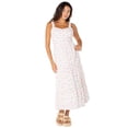 thumbnail image 1 of Celebrity Pink Women's Sleeveless Lace Trim Tiered Maxi Dress, Sizes XS-XXXL, 1 of 7
