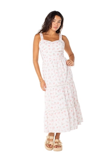 white christmas dresses METALLIC CUT-OUT TIERED MAXI DRESS – Addie rose