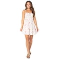 thumbnail image 1 of Celebrity Pink Women's Spaghetti Strap Mini Sun Dress, Sizes XS-XXXL, 1 of 6