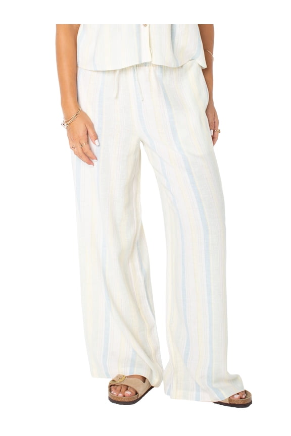 Women's Stripe Pull On Wide Leg Beach Pant, Sizes XS-XXXL