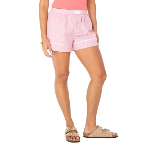 Celebrity Pink Women's Striped Boxer Shorts, Sizes XS-XXXL