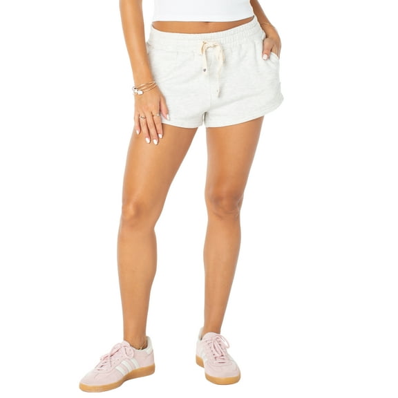 Celebrity Pink Women's Tie Front Fleece Shorts, Sizes XS-4X