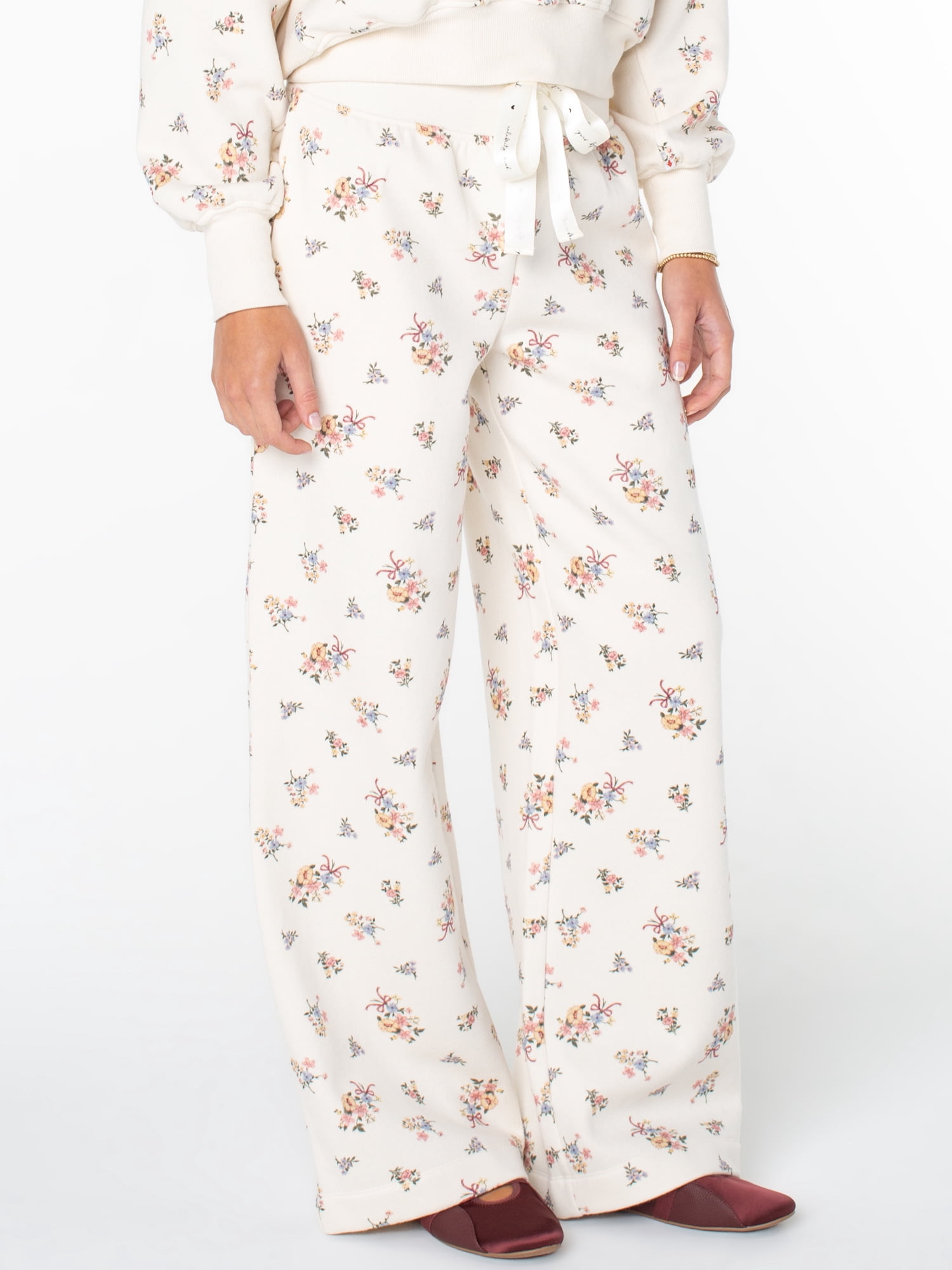 Celebrity Pink Women's Wide Leg Sweatpants with Wide Elastic Waist, Sizes XS-XXXL