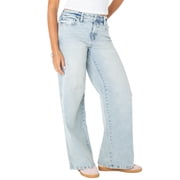 Celebrity Pink Women's and Women's Plus Baggy Wide Leg Jeans, Available in 30", 32", and 34" inseams, Sizes 1-24W