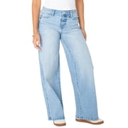Celebrity Pink Women's and Women's Plus Baggy Wide Leg Jeans, Available in 30", 32", and 34" inseams, Sizes 1-24W