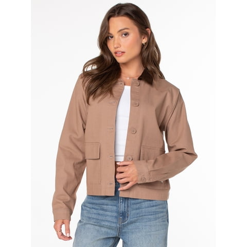 Women's and Women's Plus Boxy Barn Jacket, Sizes XS-4X