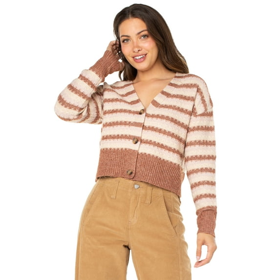 Celebrity Pink Women's and Women's Plus Boyfriend Cardigan, Sizes XS-3X