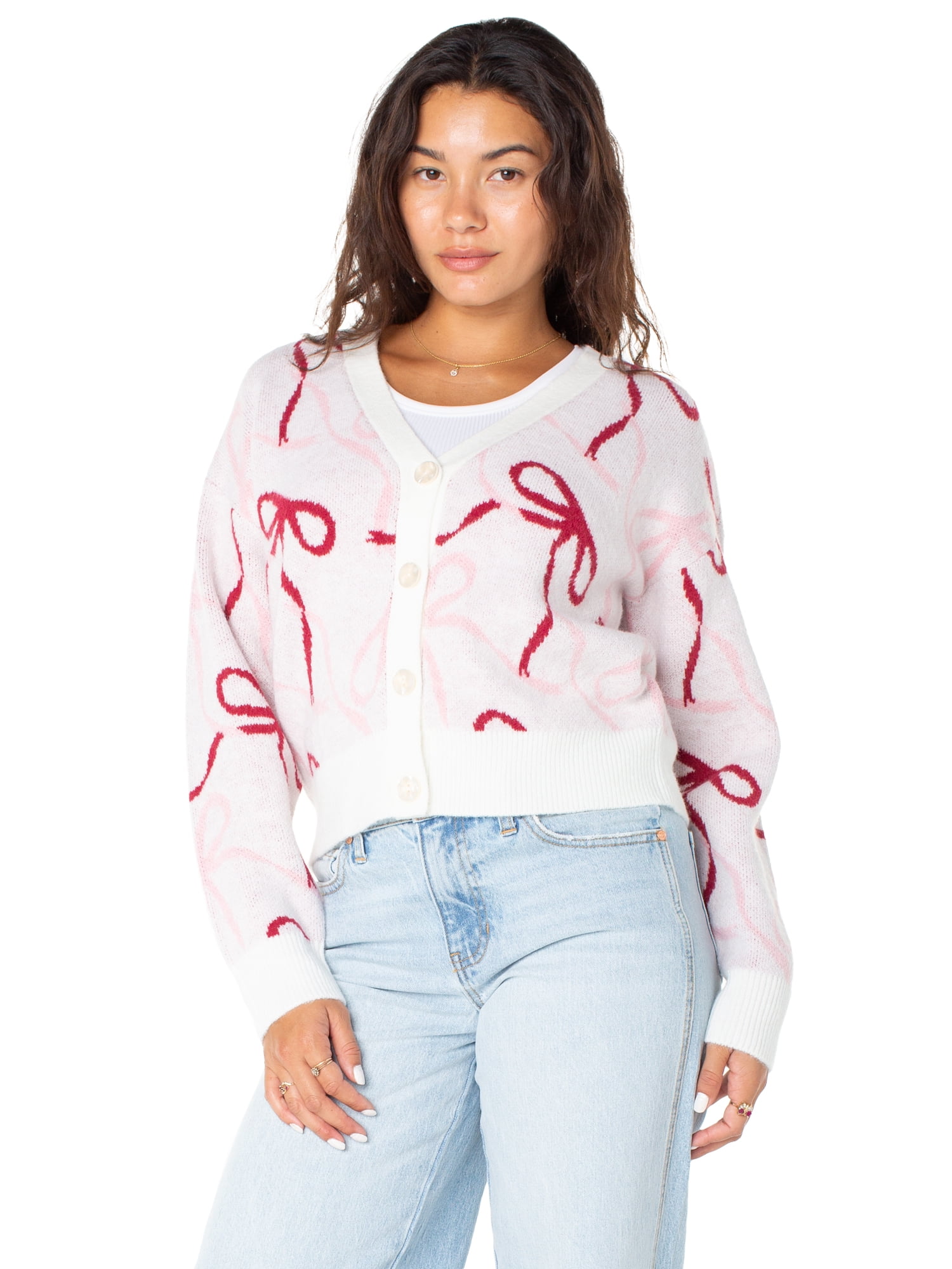 Celebrity Pink Women's and Women's Plus Cardigan Sweater, Sizes XS-4X