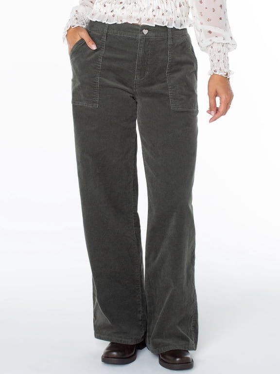 Women's and Women's Plus Corduroy Wide Leg Pants, Sizes XS-4X
