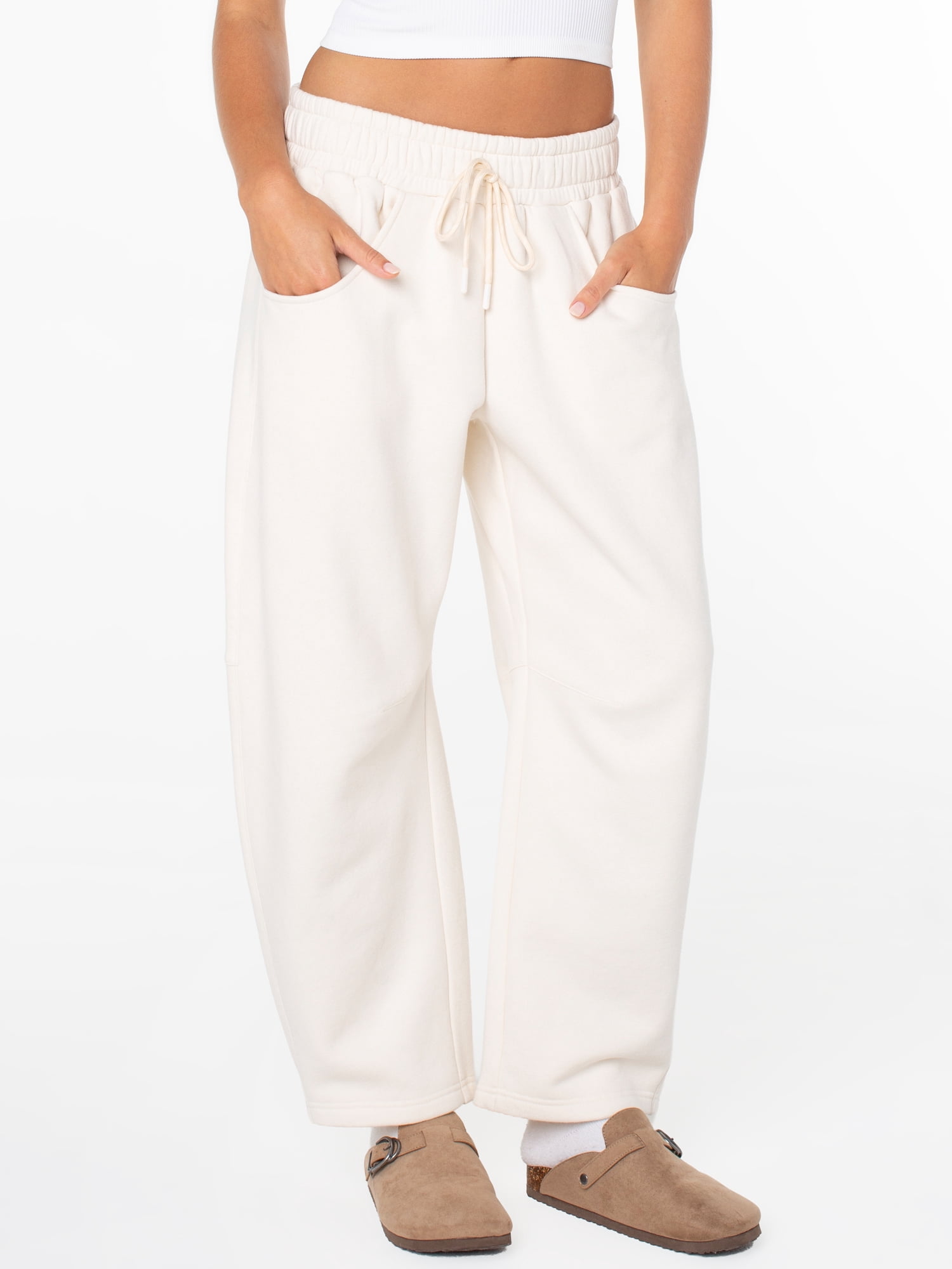 Celebrity Pink Women's and Women's Plus Fleece Barrel Sweatpant, Sizes XS-4X