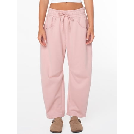 Celebrity Pink Women's and Women's Plus Fleece Barrel Sweatpant, Sizes XS-4X