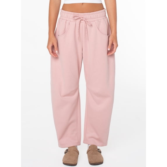 Celebrity Pink Women's and Women's Plus Fleece Barrel Sweatpant, Sizes XS-4X