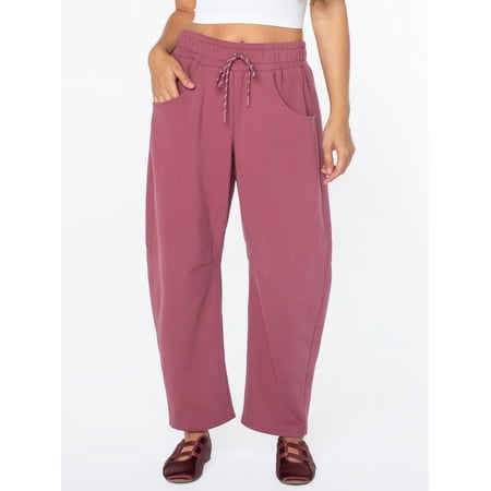 Celebrity Pink Women's and Women's Plus Fleece Barrel Sweatpant, Sizes XS-4X