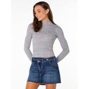 Celebrity Pink Women's and Women's Plus Long Sleeve Mockneck Sweater Top, Sizes XS-4X