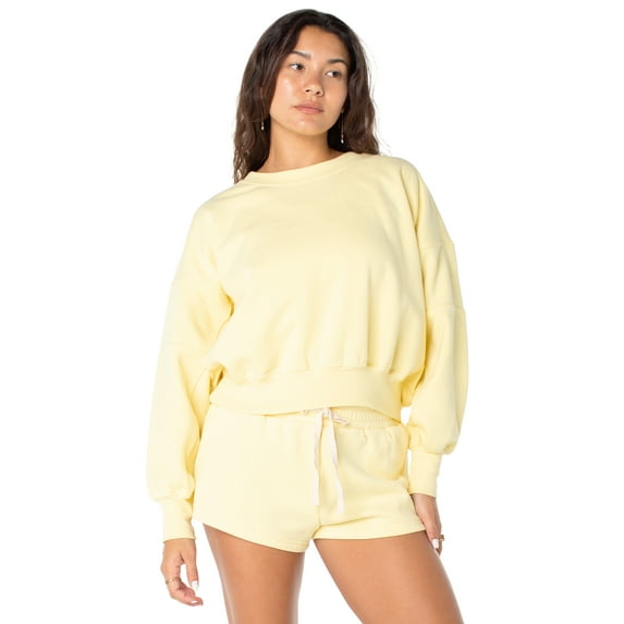 Celebrity Pink Women's and Women's Plus Oversized Boyfriend Sweatshirt, Sizes XS-4X