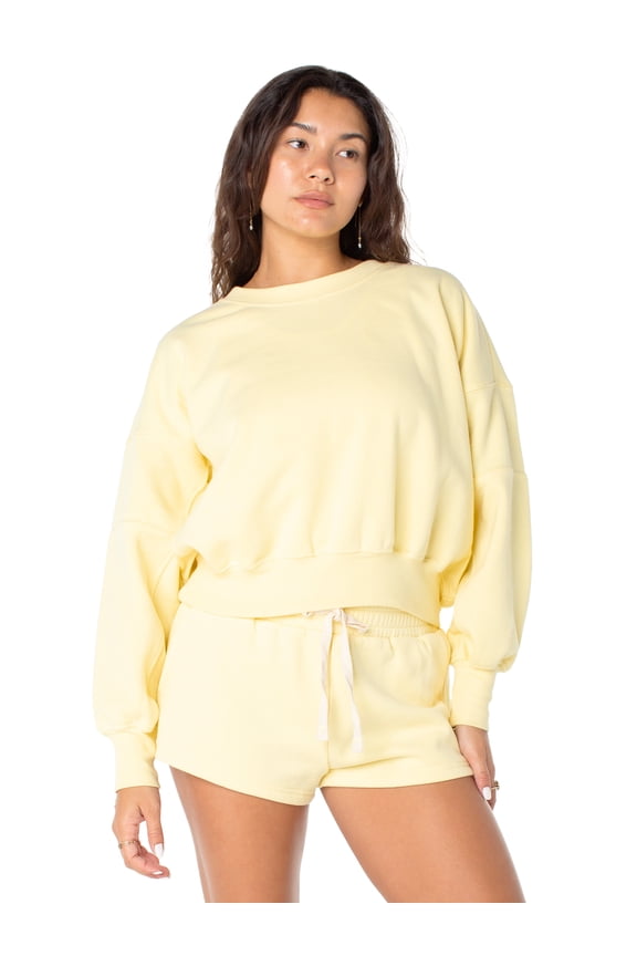 Women's and Women's Plus Oversized Boyfriend Sweatshirt, Sizes XS-4X