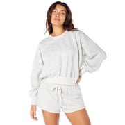 Celebrity Pink Women's and Women's Plus Oversized Boyfriend Sweatshirt, Sizes XS-4X