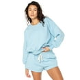 thumbnail image 1 of Celebrity Pink Women's and Women's Plus Oversized Boyfriend Sweatshirt, Sizes XS-4X, 1 of 5