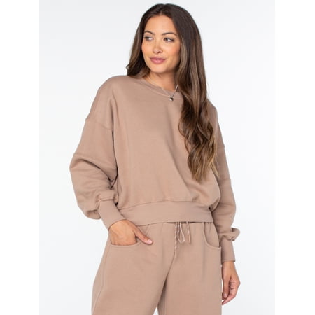 Celebrity Pink Women's and Women's Plus Pullover Sweatshirt, Sizes XS-4X