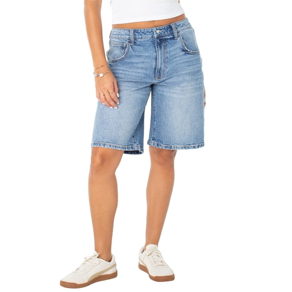 Celebrity Pink Women's and Women's Plus Relaxed Denim Jorts, Sizes XS-4X