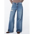 thumbnail image 1 of Celebrity Pink Women's and Women's Plus Relaxed High Rise Wide Leg Jeans, Sizes 1-24, 1 of 6