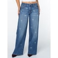 thumbnail image 1 of Celebrity Pink Women's and Women's Plus Stone and Pearl Bow Wide Leg Jeans, Sizes 1-24W, 1 of 7